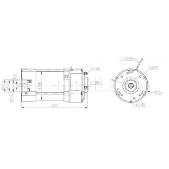 ELEKTROMOTOR MAHLE IM3009 AMG6215 48V 0,8kW MM 57 11.213.262 ELEKTROMOTOR MAHLE IM3009 AMG6215 48V 0,8kW MM 57 11.213.262